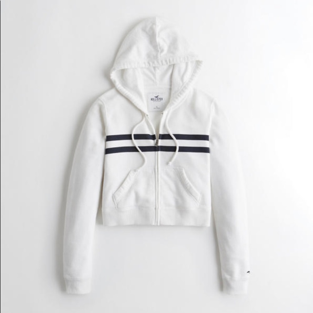 🕊Hollister Crop Full-Zip Hoodie🕊